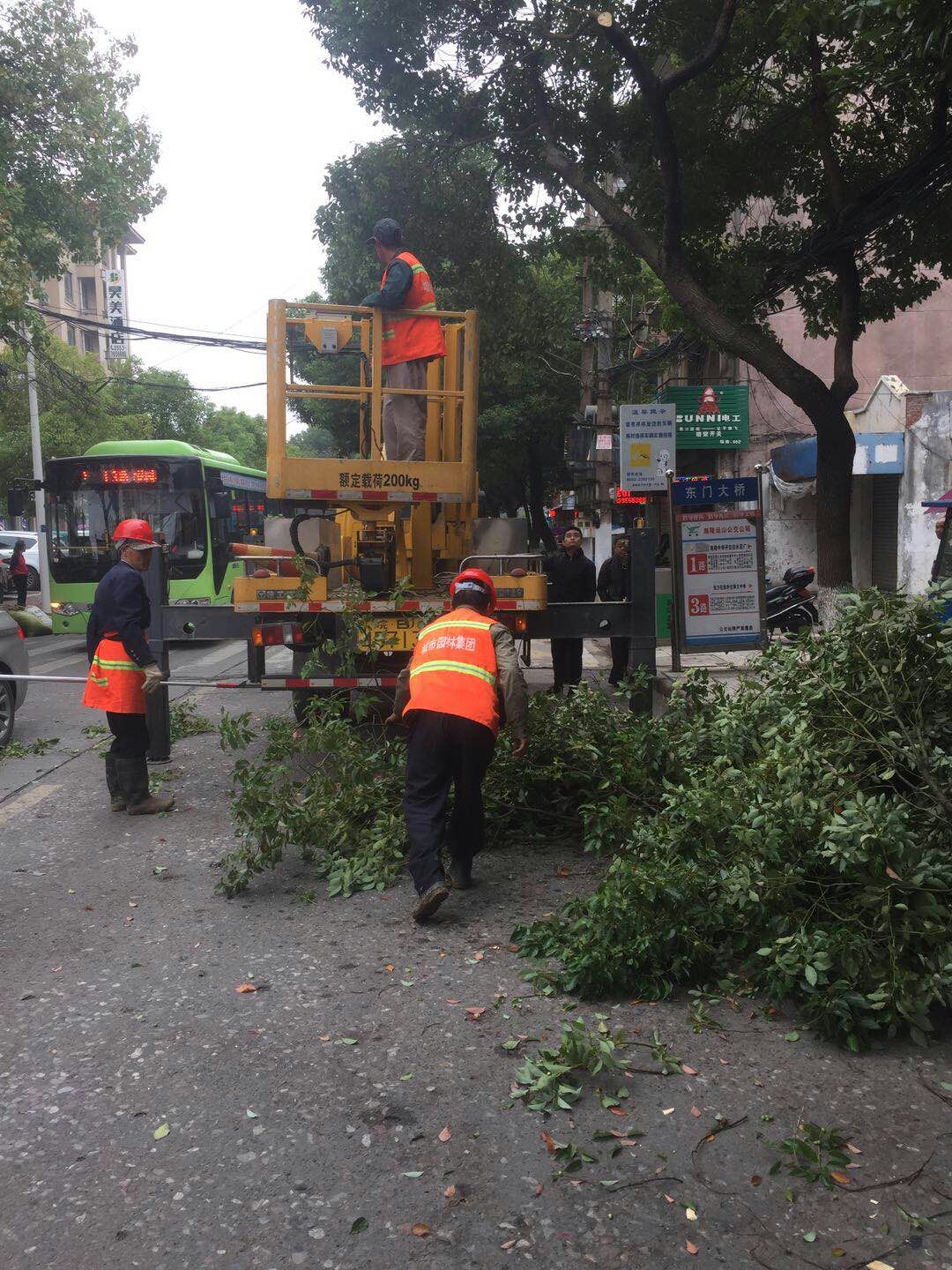 近日，我公司根據(jù)南陵縣市政園林所通知，組織安排人員車輛協(xié)助市政園林所路燈科修剪陵陽路兩側(cè)遮擋路燈照明的樹枝。此項工作持續(xù)了三天，消除了因路燈光照不足帶來的夜間通行安全隱患問題，受到沿線居民一致好評。